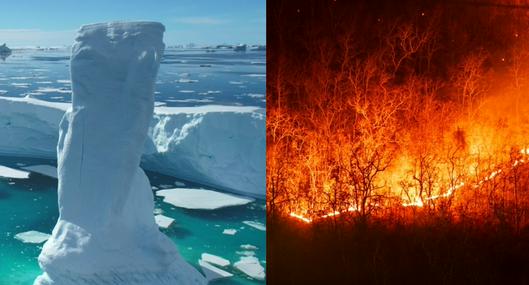 Imagen de referencia, efectos del calentamiento global y el cambio climático.