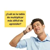 ¿Cuál es la tabla de multiplicar más difícil, según estudio? Consejos de memoria