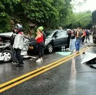 Grave accidente en la vía Anapoima- Apulo: choque múltiple deja varias personas heridas