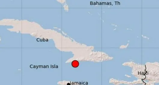 Imagen de terremoto reportado en Cuba.