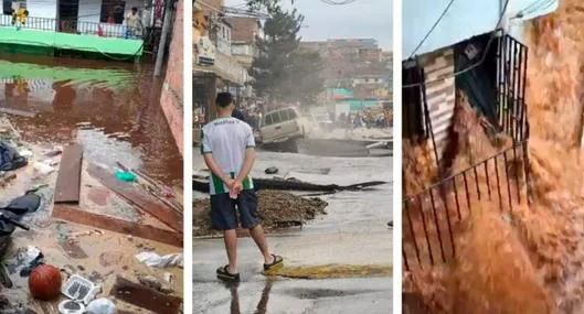 Fuga de agua en Medellín acabó con decenas de casas y familias damnificadas