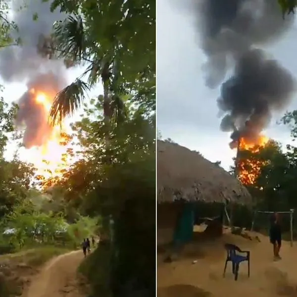 Erupción del volcán San José Mulatos: videos muestran la emergencia de hoy lunes en Antioquia