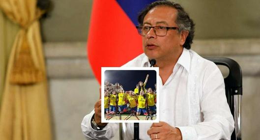 Fotos de Gustavo Petro y Colombia campeonas de Mundial, criticado en Selección Colombia campeona de Mundial de amputadas