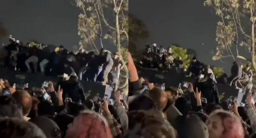 Accidente en Rock al Parque: jóvenes cayeron desde contenedor durante Mago de Oz