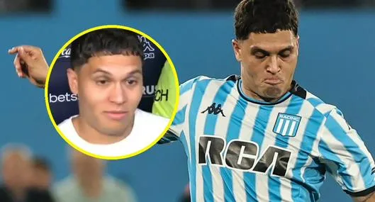 Juan Fernando Quintero reaccionó a hincha de Racing que se tatuó su cara; video