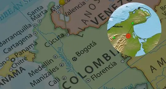 Sismo en el norte de Colombia. 