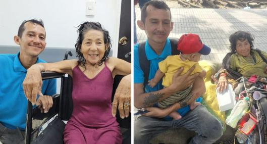 Joven en Cúcuta se reencontró con su mamá habitante de calle tras 20 años