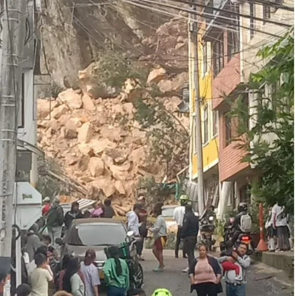 Derrumbe en Bogotá hoy: mujer en Usaquén expresó pánico que se vivió
