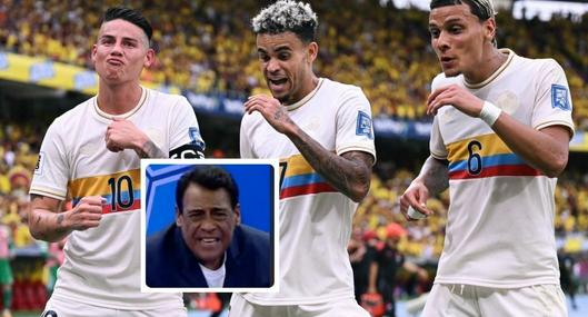 Fotos de James Rodríguez, Luis Díaz y Richard Ríos y de Alberto Pérez, en nota de Selección Colombia, tildada de muertos por periodista de Uruguay en Eliminatoria