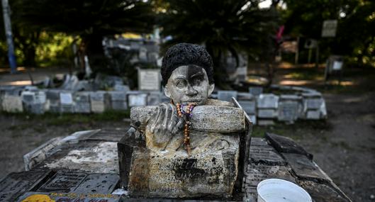 Foto inédita de Omayra Sánchez.  