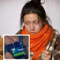 Foto de mujer enferma y Vicks Vaporub, en nota de quién es dueño de Vicks Vaporub, clave en gripa y tos hermano de Gillette y más