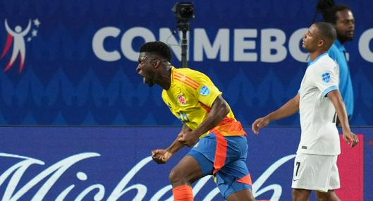 Jéfferson Lerma, en el gol por semifinales de Copa América