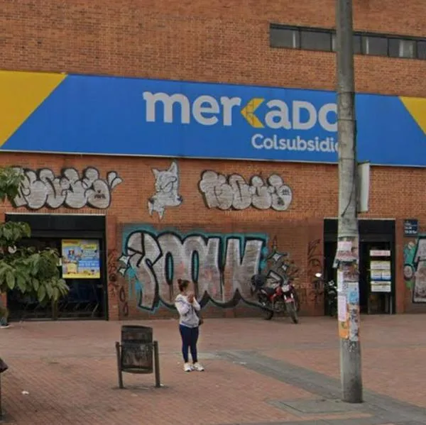 Cierre de supermercado Colsubsidio en Colombia.