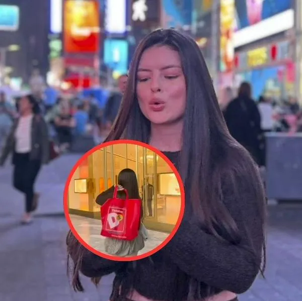 Bolsa del D1 se vuelve viral en Nueva York por video de colombiana