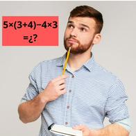 ¿Cuál es la respuesta a 5×(3+4)−4×3? Respuesta a difícil problema matemático