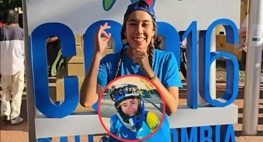 Marcela 'recicladora' fue confundida con Mariana Pajón en evento deportivo