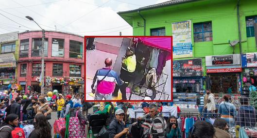 Ataque en San Victorino, Bogotá.