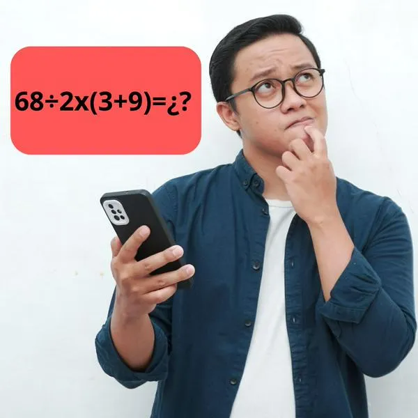 ¿Cuál es la respuesta a 68÷2x(3+9)? Reto matemático en pocos segundos