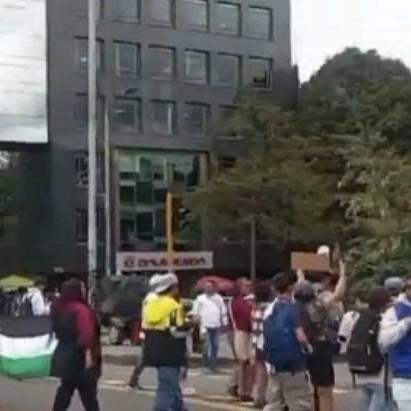 Bloqueos de motociclistas en Bogotá.
