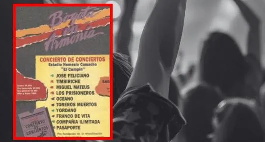 ¿Cuándo fue el primer concierto que hubo en El Campin en Bogotá?