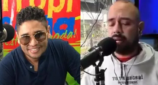 Captura de pantalla de los locutores Francisco Ramírez y Jhon Aléx Sánchez.