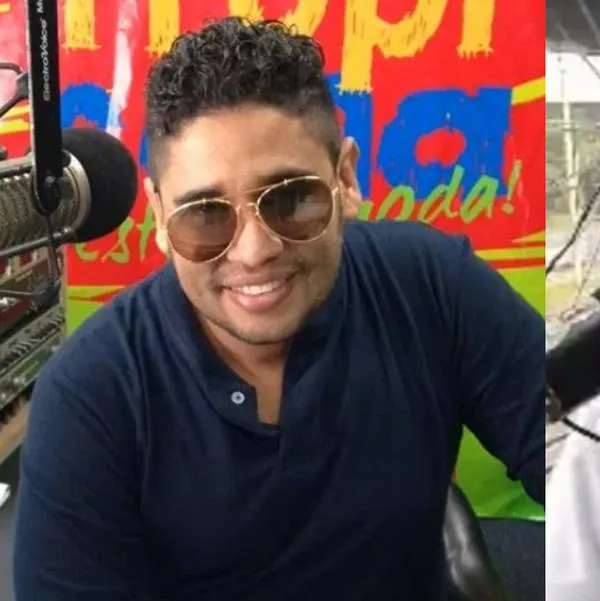 Captura de pantalla de los locutores Francisco Ramírez y Jhon Aléx Sánchez.