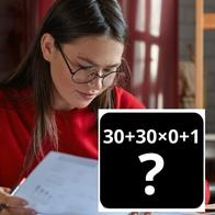 Foto de mujer pensando y operación matemática, en nota de cuál es la respuesta a 30+30×0+1, con pasos para resolverlo al nivel de expertos