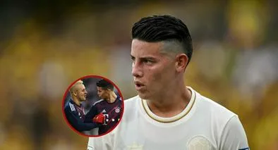 James Rodríguez se peleó en Brasil.