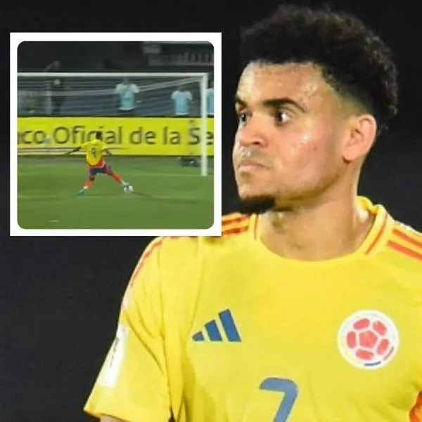 Foto de Luis Díaz y Jhon Córdoba, en nota de Luis Díaz pulló por fallos de gol de Colombia ante Ecuador tras error de Córdoba