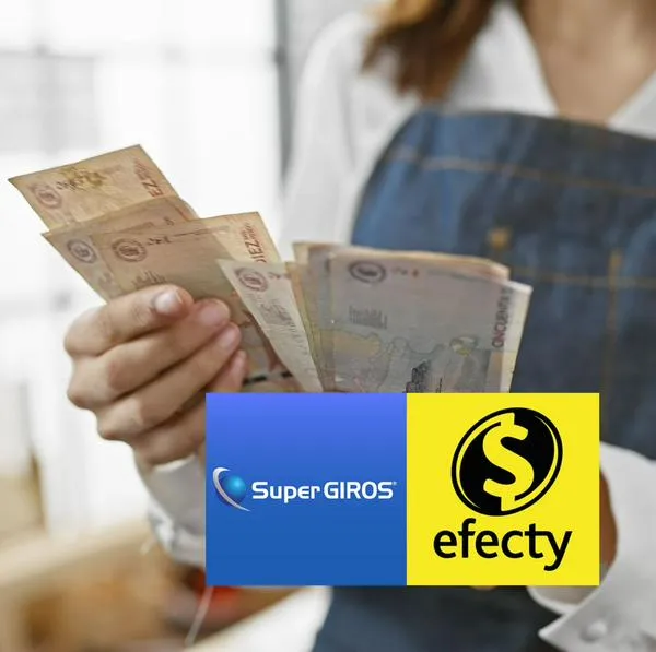 Transferencias con Efecty y Supergiros.