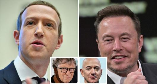 Fotos de Elon Musk, Bill Gates, Jeff Bezos y Mark Zuckerberg, en nota de a qué edad fueron millonarios Elon Musk, Bill Gates, Jeff Bezos y Mark Zuckerberg