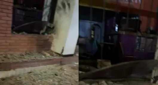 [Video] Muestran cómo quedó la fachada cerca del la sede del Instituto Nacional Penitenciario y Carcelario en Bogotá, tras fuerste explosión.