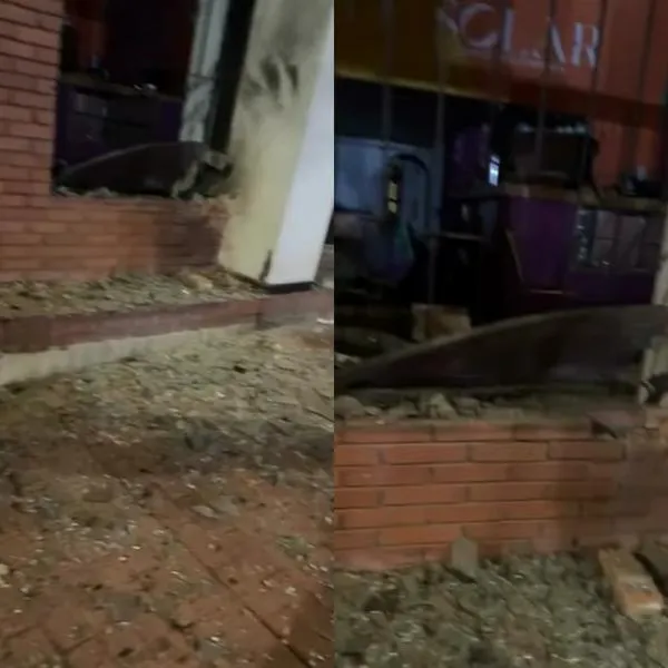 [Video] Muestran cómo quedó la fachada cerca del la sede del Instituto Nacional Penitenciario y Carcelario en Bogotá, tras fuerste explosión.