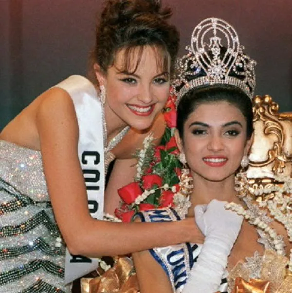 Carolina Gómez, Sushmita Sen y Minorka Mercado, en nota sobre por qué la colombiana no ganó Miss Universo
