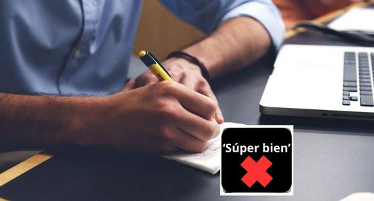 Fotos de escritura, en nota por qué es incorrecto escribir súper bien, según la RAE: explicación muy simple