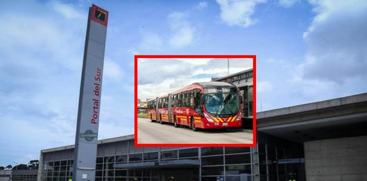 Transmilenio anunció cambios en rutas alimentadoras del Portal del Sur, Bogotá