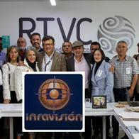 Fotos de Hollman Morris y de Inravisión, en nota de por qué RTVC cambiaría a Inravisión en Colombia: anuncio de posible modificación