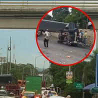 Accidente en la vía al Llano.