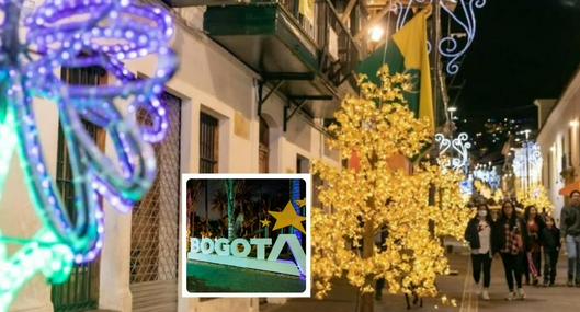 Fotos de iluminación navideña bogotana, en nota de cuánto le vale a Bogotá el alumbrado de Navidad