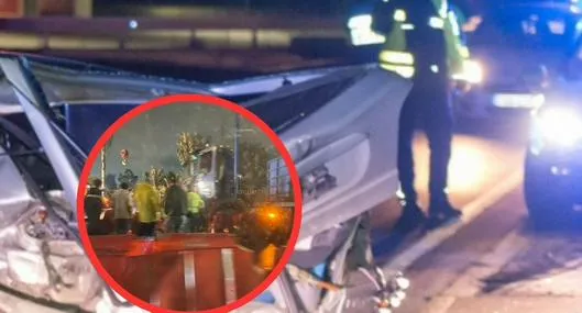 En Bogotá, grave accidente causa caos vehicular en avenida 68.