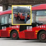 Funcionario de Transmilenio intentó golpear a un conductor durante discusión