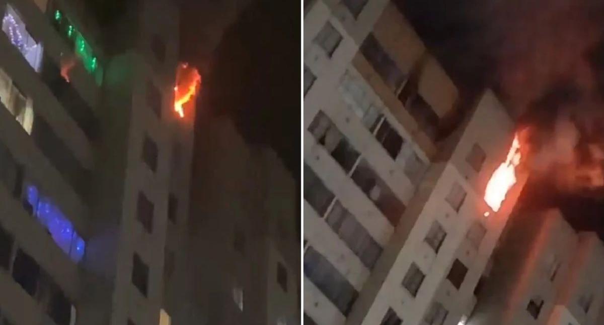 Incendio en Bogotá, Ciudad Bolívar, se dio en conjunto residencial, en piso 14