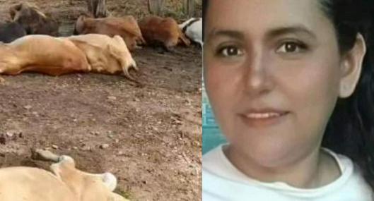 Mujer perdió la vida por manipular un celular conectado; 12 vacas también murieron