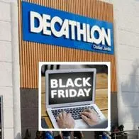 Fotos de Decathlon y de Black Friday, en nota de qué ofertas tiene Decathlon para Black Friday, con 50% en ciclismo, fútbol y más