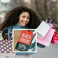 Foto de compras y Black Friday, en nota de qué significa al por mayor y detal, términos claves para comprar en Black Friday