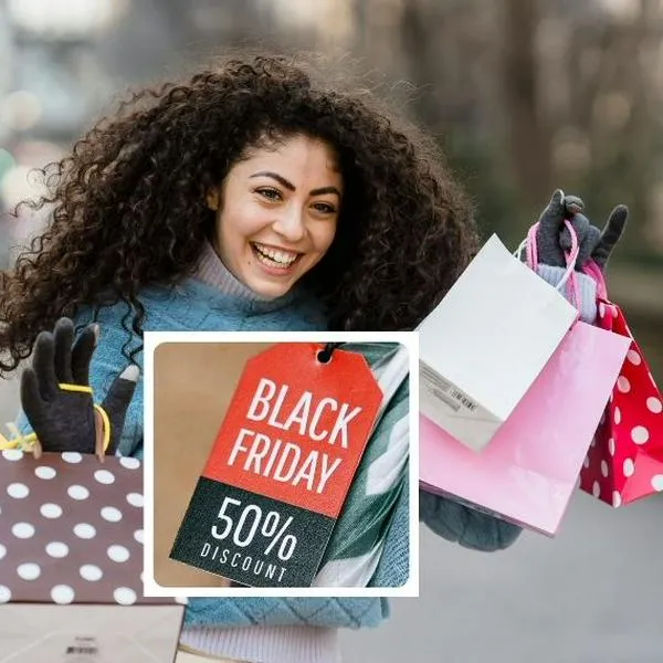 Foto de compras y Black Friday, en nota de qué significa al por mayor y detal, términos claves para comprar en Black Friday