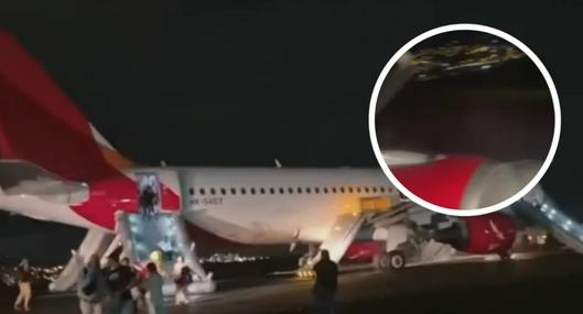 Avión de Avianca le explotó un motor en Pereira y pasajeros hablaron del momento