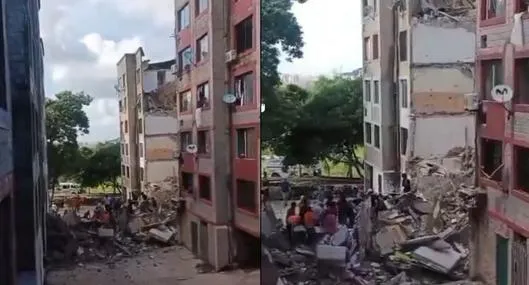 Edificio que colapsó en Barranquilla