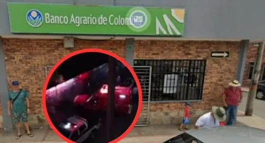 Robo al Banco Agrario en Mesitas del Colegio: así huyeron delincuentes