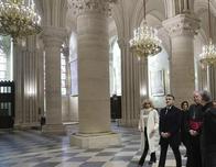 Macron visita la catedral de Notre Dame restaurada a una semana de su reapertura